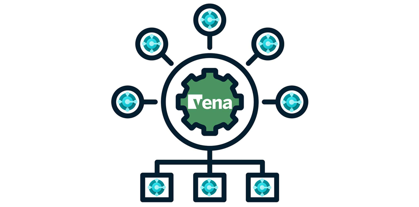 Concept of Vena Solutions linking to D365 Business Central.